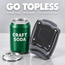 Can Opener And Bottle Opener, Soda Can Opener Smooth Edge Can Lid Remover, No Sharp Edge Tool, Suitable For Beer, Soda, Drinks, Can Be Reused As Pen Holder, Flower Pot, Kitchen Gadget, Kitchen Essential, Home Essential, Household Essential, Suitable For Home, Outdoor, Party - View 7