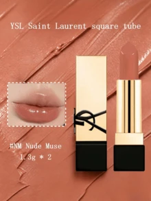 Saint Laurent Lipstik Mini Rouge Pur Couture #NM Nude Muse 1.3g, Hasil Akhir Satin, Melembapkan, Ukuran Travel - #NM Nude Muse Lipstick *2 - View 8