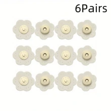 2/6Pcs Magnetic Flower Snap Buttons, Colorful Sew-On Magnetic Clasps, Handbag Wallet DIY Handicrafts Special Edition - Multicolor - View 15