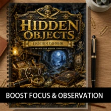 Pirate Treasure Hunt Discovery: 400+ Hidden Objects, Search & Color 2-In-1 Coloring Painting - HCYPSZ205-6 - View 7