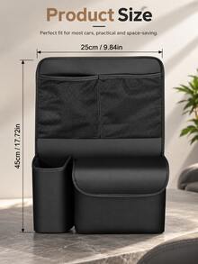 Car Trunk Storage Organizer Bag, Hanging Rear Seat Back Storage Bag, 1/2/3pcs Multi-Pocket Cargo Storage Bag With Mesh Pockets And Large Flap Pocket, 25 X 45 Cm, Rear Seat Storage Organizer Bag, Suitable For SUV, Sedan, Hatchback Car Trunk Storage, Interior Accessories - A - View 12