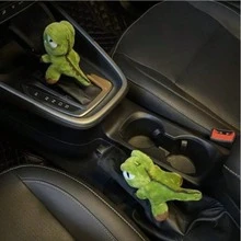 Cute Dinosaur Plush Gear Shift & Handbrake Cover Set - Universal Fit Soft Warm Car Interior Decoration, Anti-Slip & Comfortable Grip - A - View 2