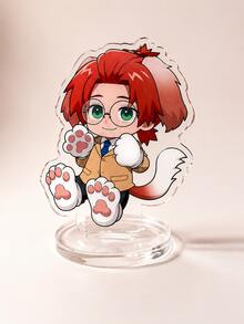 1pc 4-Style Phantom Busters Chibi Anime Acrylic Standee, Desk Decor & Collector's Item For Anime Fans, Birthday Gift, Display Stand Model Ornament, Cosplay Peripheral Desktop Decoration - Multicolor - View 7