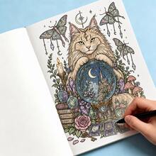 Stress Relief Gothic Line Art Doodle, Featuring Exquisite Doodle Patterns For You To Trace And Color, Designed To Provide A Peaceful And Creative Spiritual Sanctuary. Whether You Are An Art Enthusiast Or Someone Seeking A Way To Relieve Stress - HCYPSZ212 - View 7