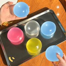 Crystal Ball Non-Rebound Stress Relief Squeeze Toy, Slow Rebound Squishy Ball, Highly Attractive Desktop Decor, Stress Relief Venting Tactile Toy, Fun Fidget Toy For Students And Adults, Creative Room Decoration Gift - Multicolor - View 8