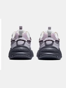CAMEL CROWN Women's Platform Height Increasing Chunky Sneakers Versatile Casual Sneakers - Light Purple/Grey Bean Brown - View 3