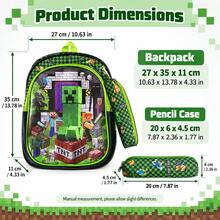 Roblox New 3PCS Anime Combination Backpack Set Includes Backpack, Crossbody Bag, Pencil Case, Adjustable Shoulder Straps, Zipper Design, Unisex, Suitable For School, Travel, Camping, Perfect Gift For Christmas, Birthday, Back To School Season - A - View 7