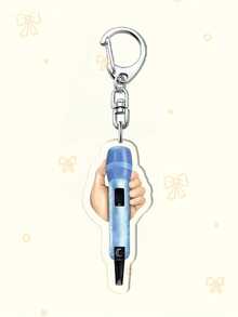1/7Pcs Acrylic Cartoon Concert Mic Keychain - Perfect Gift For ARMY, K-Pop Fans, Bag Charm, Phone Accessory, Back To School, Concert Keepsake. Ideal For Boyfriends, Girlfriends, Family Members, Teachers, ARMY-Themed Cell Phone Decorations - YSK020 - View 16