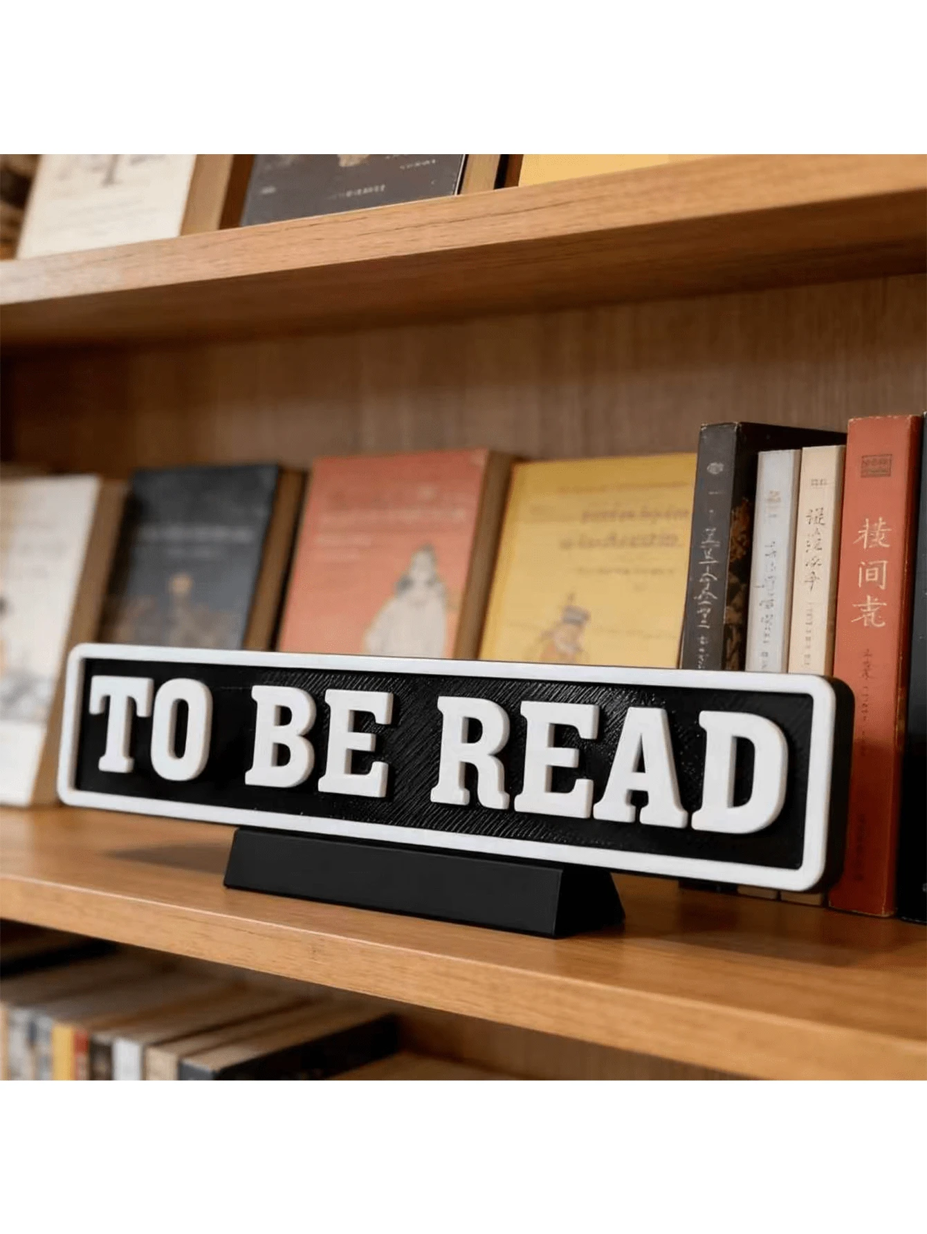 لافتة طاولة رف كتب جمالية مكتوب عليها "للقراءة"، لوحة حروف زخرفية، زينة مكتب منزلي لعشاق الكتب - متعدد الألوان - مشاهدة 1