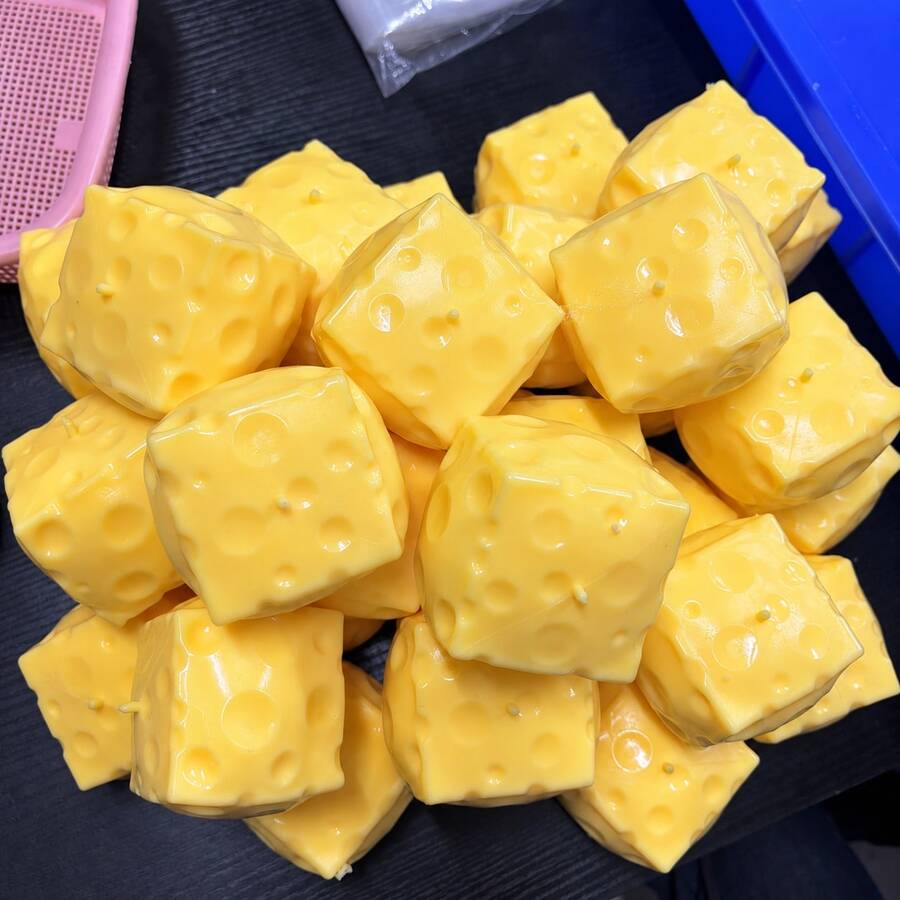 1/3/5pcs Cheese Squeeze Toy, Ultra-Thin Ultra-Soft Slow Rebound Toy, ASMR Sound-Activated Toy, Ultra-Crispy Ultra-Easy To Squeeze, Perfect Choice For Holiday, Birthday, Halloween, Thanksgiving, Christmas, Labor Day, Back To School, Party Gifts, Squeeze Toy, Crispy Squeeze, Crispy Butter Squeeze, Squeeze, Fruit Puree Ball, Stress Relief Toy, Dumpling Squeeze, School Supplies, Btsarmy, Halloween Decoration