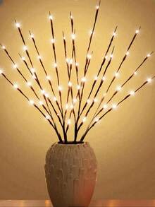 1PC 20 LED String Lights 54CM High Two-Section Constant Light Battery Box LED Tree Branch Light Home Decor Lighting Bedroom Decor LED Light Living Room Decorative Light String Light Camping Decorative Light Date Decorative Light Fairy Light Party Decor LED String Lights Holiday Decorative Tree Branch LED Lights Room Decorative Lighting Office Decorative Lighting Wedding Decorative Lights Home Decor Lighting - Yellow - View 2