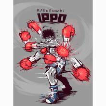 1pc Frameless Movie Poster - "First Strike" Manga Anime Boxer Japanese Art Retro Style Canvas Print Living Room Decor Wall Art, Fan Collection - Multicolor - View 43