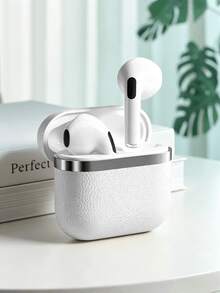 TWS True Wireless Bluetooth Earbuds, HiFi Stereo Earphones With Microphone, Noise Cancelling Sports Earbuds For Smartphones - White - View 1