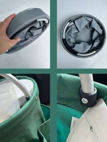 Giỏ lưu trữ gấp gọn có tay cầm và nhiều ngăn - di động, phù hợp cho dã ngoại, giặt ủi, đồ vệ sinh cá nhân, đồ cắm trại, túi du lịch, giỏ vải đa năng, dùng cho gia đình, ngoài trời, sắp xếp đồ đạc, lưu trữ trên kệ - Nhiều kiểu dáng và màu sắc - Xem 10