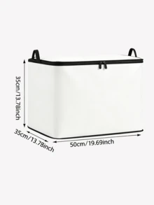 Covered Storage Box, Foldable Storage Box, Storage Box, Book Organizer, Office Organizer, Under Bed Storage, Suitable For Work, School, Dormitory Storage, Back To School Season, Dormitory Essentials, Christmas Gifts, Holiday Souvenirs, - Multicolor - View 10