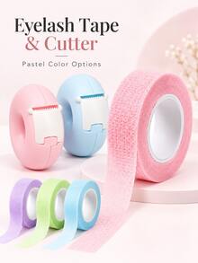 1pc Eyelash Tape Cutter, Eyelash Tape Dispenser, Professional Eyelash Extension Tape Holder, Eyelash Extension Tape Cutting Tool, Portable Eyelash Tape Storage Box, Suitable For Eyelash Extensions, Eyelash Technicians, Beauty Salons, Home Studios, Travel, Christmas Gift - Multicolor - View 11