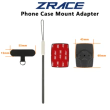 ZRACE Bike Phone Mount With Adapter – 3M Adhesive Stick-On Holder For Mountain & Road Bicycle GPS Computers - Black - View 8