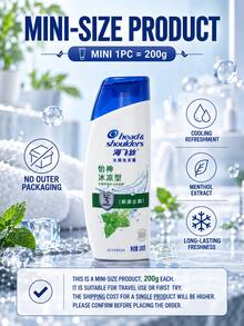 Sampo Head & Shoulders, Ukuran Penuh 430g/Sampel 200g Mengontrol Minyak, Kelembutan Tahan Lama dan Mengontrol Ketombe, Cocok untuk Semua Jenis Rambut - Menyegarkan dan Sejuk - View 6