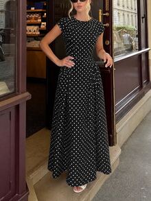 Women Long Dresses - Black - View 3