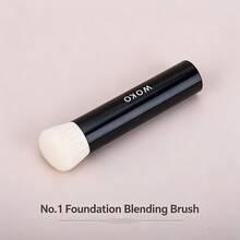 WOKO No.1 Foundation Blending Brush High-Performance Tapered Buffing Makeup Tool Densely Synthetic Bristles Professional Face Blending Brush - Black - View 11