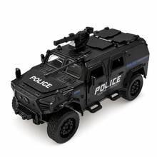 1 Piece (Bagged) Zinc Alloy Toy Vehicle Anti-Riot Police Armored Truck Style Toy, High-Quality Alloy Casting, Pull-Back Spring Function, Children's Toy. Suitable For Boys Over 3 Years Old, Gift. - Multicolor - View 9