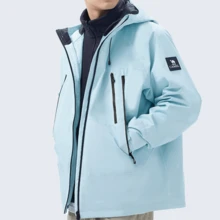CAMEL CROWN Women's 3-In-1 Waterproof Jacket With Fleece Liner, Hooded Windproof Outdoor Coat, Warm Detachable Fleece Inner Jacket For Hiking Camping Travel - Moonlight Blue - View 5