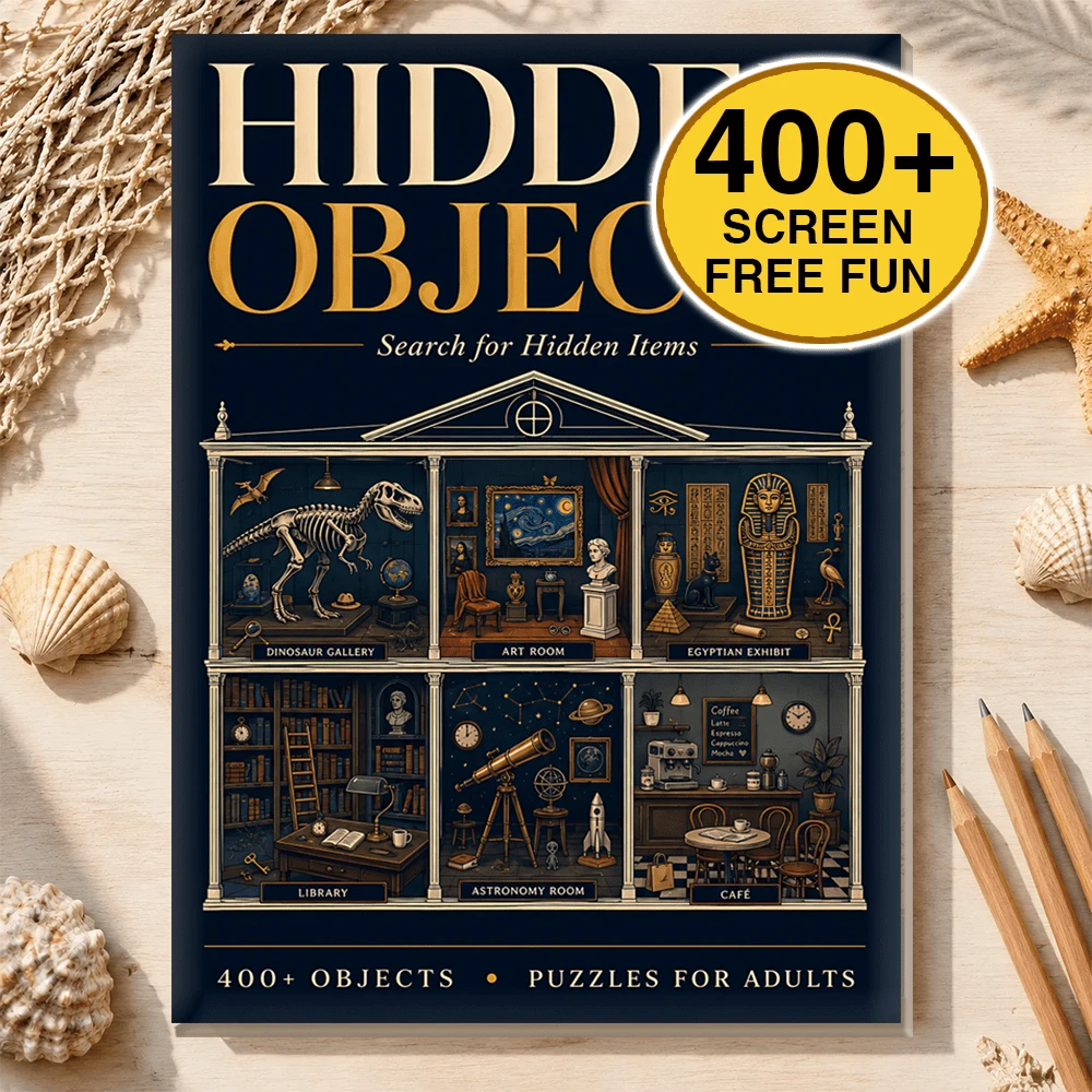 Wonder Museum Treasure Hunt: Lukisan Pencarian Benda Tersembunyi Bertema Museum untuk Dewasa, 400+ Benda Tersembunyi, Buku Teka-Teki Penghilang Stres Tanpa Layar - HCYPSZ205-2 - View 1