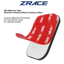 ZRACE Bike Phone Mount With Adapter – 3M Adhesive Stick-On Holder For Mountain & Road Bicycle GPS Computers - Black - View 7