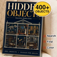 Wonder Museum Treasure Hunt: Lukisan Pencarian Benda Tersembunyi Bertema Museum untuk Dewasa, 400+ Benda Tersembunyi, Buku Teka-Teki Penghilang Stres Tanpa Layar - HCYPSZ205-2 - View 6