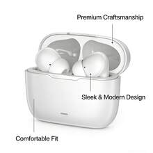 TWS True Wireless Bluetooth Earbuds, HiFi Stereo Headphones, Noise Cancelling Sports Earphones With Microphone, Compatible With Smartphones - White - View 12