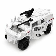 1 Piece (Bagged) Zinc Alloy Toy Vehicle Anti-Riot Police Armored Truck Style Toy, High-Quality Alloy Casting, Pull-Back Spring Function, Children's Toy. Suitable For Boys Over 3 Years Old, Gift. - Multicolor - View 8