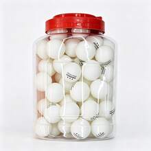 Bote con 60 Pelotas de Ping‑Pong Naranjas, Pelotas de Tenis de Mesa Resistentes para Entrenamiento Diario, Juegos Familiares y Actividades Recreativas - Naranja - Ver 2