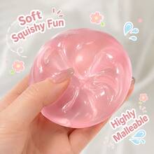 Crystal Ball Non-Rebound Stress Relief Squeeze Toy, Slow Rebound Squishy Ball, Highly Attractive Desktop Decor, Stress Relief Venting Tactile Toy, Fun Fidget Toy For Students And Adults, Creative Room Decoration Gift - Multicolor - View 7