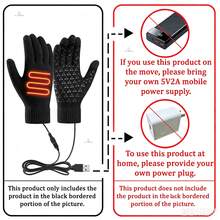 AOYI Unisex Heated Gloves, Suitable For Autumn And Winter Sports And Skiing, Non-Slip, Touchscreen Compatible, Warm And Comfortable; Ideal For Cycling, Driving And Motorcycling In Autumn And Winter. - View 5