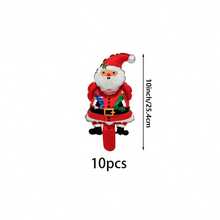 10pcs Mini Red Santa Claus Christmas Party Decoration Foil Balloon Set - View 3