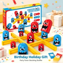 Matryoshka Tic Tac Toe Toy Red & Blue Battle Educational Desktop Game Parent-Child Interactive Strategy Toy Children's Birthday Christmas Party Holiday Gift Box Filler - Multicolor - View 5