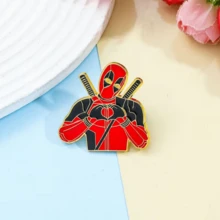 FIFA FIFA 1pc Fashionable Cartoon Funny Deadpool Enamel Pin, Backpack & Clothing Accessory, Metal Badge Jewelry, Gift For Friends - View 2