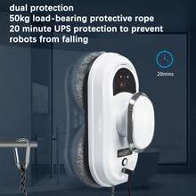 2800Pa Suction Robot Window Cleaner, Smart Glass Cleaning Robot, Remote Control For Window/Tile/Glass Door Cleaning - EU C Type Plug(220-240V) - View 13