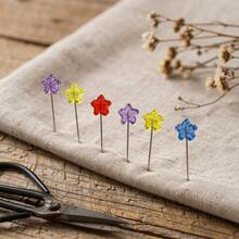 100Pcs Colorful Transparent Creative Five-Pointed Star Shaped Large Head Pins, Handmade Decoration Positioning Pins, Sewing Accessories, Sewing Pins, Used For Bouquets, Gift Decoration, Fabric Pins For Sewing Crafts - Multicolor - View 12