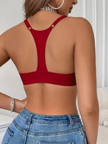 3pcs Front Closure Lace Underwire Bra Set, Support & Anti-Sagging, Flattering Back Design, Perfect For Date Outfits - Multicolor - View 3