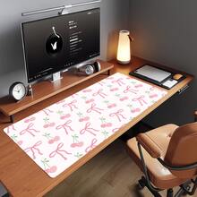 Floral Bow Flower Mouse Pad Non-Slip Stain-Resistant Desk Mat PC Laptop Accessories Leather Office Keyboard Large Game XXL Carpet - View 5
