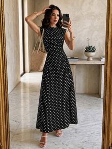Women Long Dresses - Black - View 5