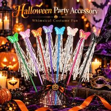 1pc Butterfly Fairy Wand With Shiny Streamers, Colorful Party Prop For Cosplay, Dress Up And Photo Use - Multicolor - View 10