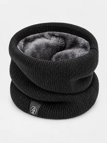 Classic Knitted Fabric Fleece Lined Neck Warmer, Plush Lining Ribbed Texture, 4 Colors Available, Unisex Pullover Scarf, Suitable For Cycling, Running, Hiking, Commuting, Skiing, Outdoor Sports, Cold Weather, Holiday Gifts, Winter Daily Wear - Multicolor - View 13