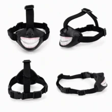 New Funny Dog Laughing Teeth Mouth Sleeve Travel Decorative Accessory - Black - View 7