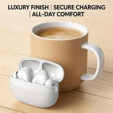 Bluetooth TWS In‑Ear Earphones, Responsive Touch Control, Ergonomic Wear‑Fit Design, Stereo Music Experience, Hands‑Free Call Function With Charging Case - White - View 4