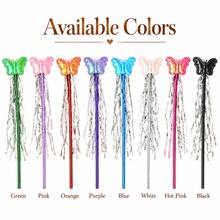 1pc Butterfly Fairy Wand With Shiny Streamers, Colorful Party Prop For Cosplay, Dress Up And Photo Use - Multicolor - View 3