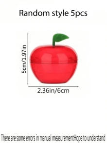 1/5/10pcs Large Capacity Red Apple Shaped Plastic Candy Boxes, Suitable For Graduation, Wedding, Birthday, Party And Other Occasions, Can Be Used As Teacher's Day, Back To School And Other Holiday Thank You Gifts - Multicolor - View 19
