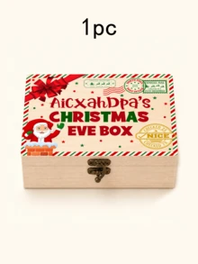 Kotak Hadiah Natal dengan Teks Kustom, Kotak Hadiah Liburan dengan Nama yang Dipersonalisasi, Gaya Musim Dingin Natal, Kemasan Hadiah Kustom untuk Pesta Natal, Kotak Nama yang Dapat Disesuaikan, Dekorasi Liburan yang Elegan, Ide Hadiah Natal, Dekorasi Natal, Keluarga, Teman - Gaya B - View 14