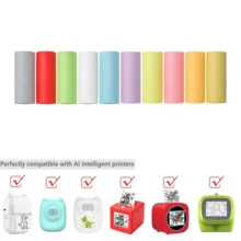 Mini Sticker Printer, White Portable Thermal Sticker Maker Machine With Paper Roll, Inkless Bluetooth Printer Compatible With Android & IOS Smartphones & Tablets, Pocket Printer For Notes, Labels, Memos, Pictures, Ideal Gift - Multicolor - View 46